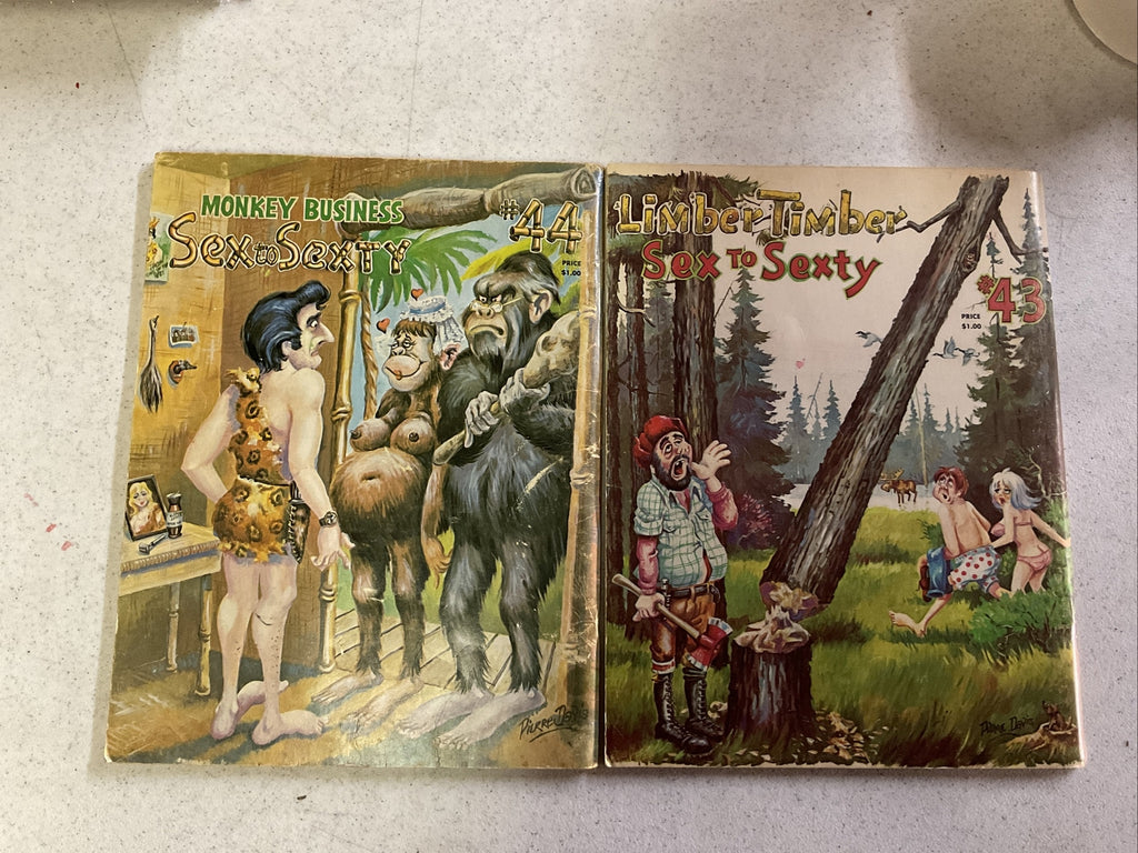 Vintage Comic Books Adult Humor Risque Pierre Davis 1972 Lot4