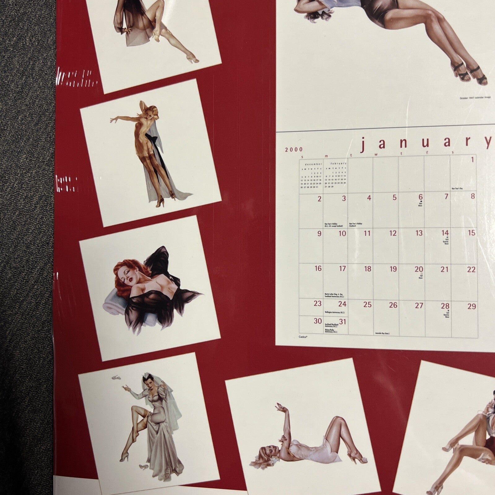 Varga Girl 1940 Pin Up Illustrations 2000 Calendar Sealed 2