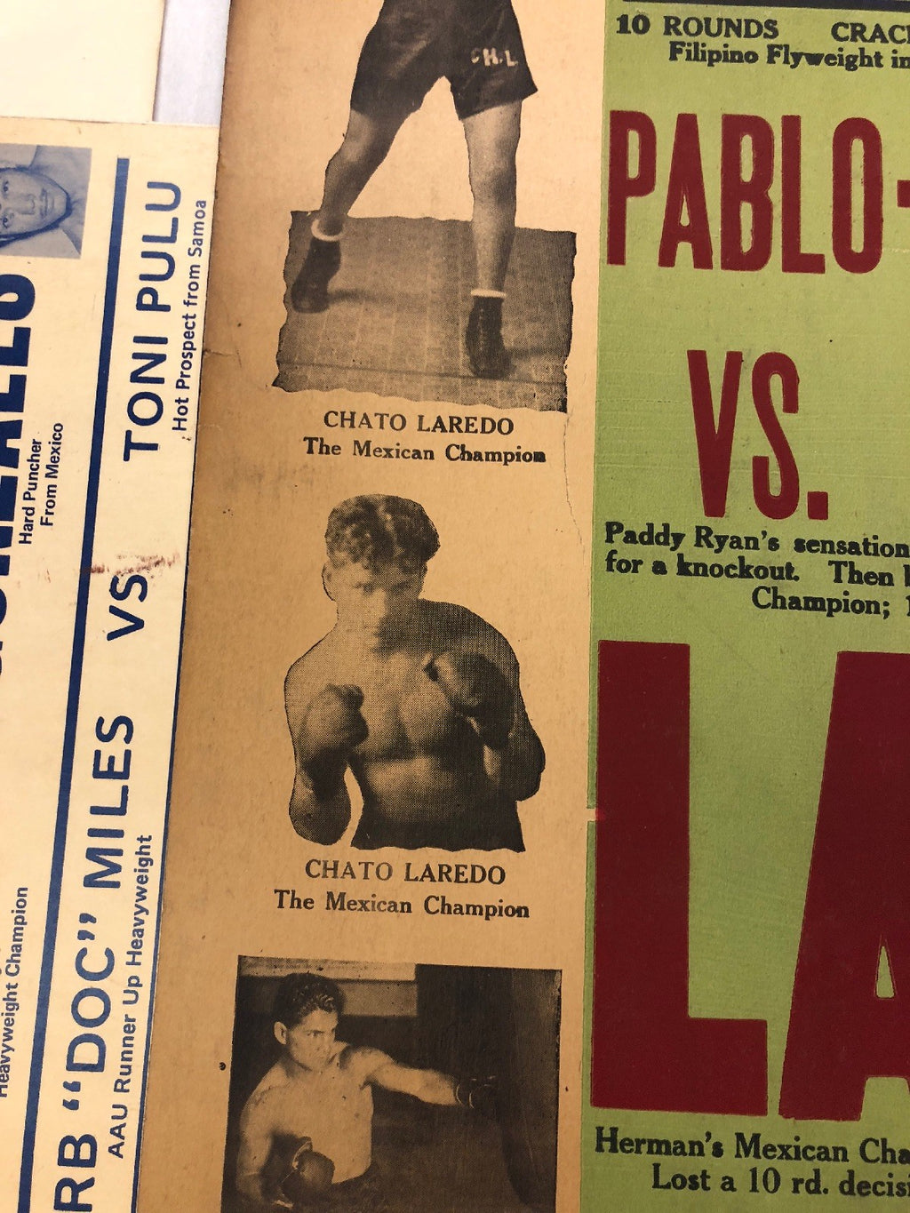 EXTREMELY RARE 1929 Pablo Dano boxing poster onsite only one known2