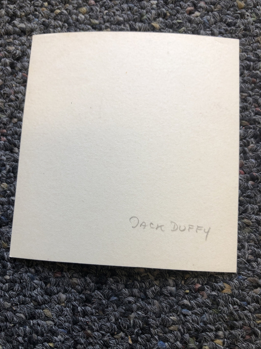 Rare Original Unpublished Photo Of Jack Duffy 3.5”x3.5” Black/white Candid Shot5