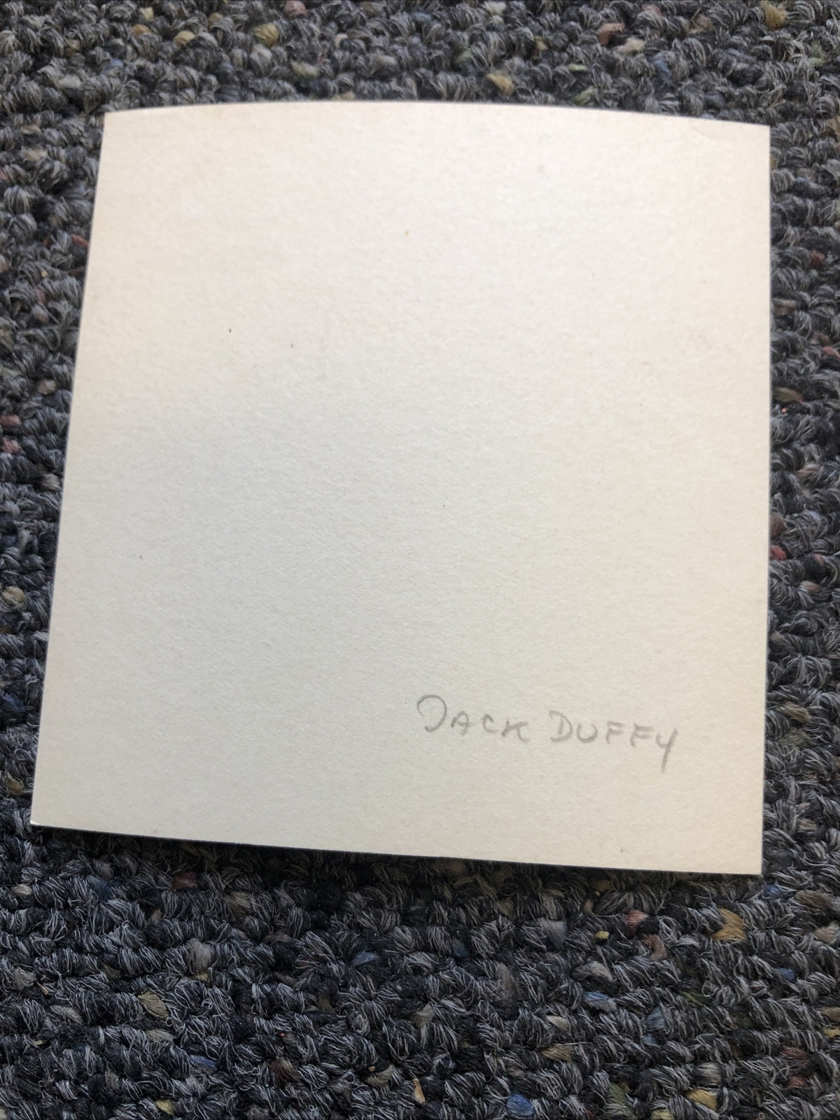 Rare Original Unpublished Photo Of Jack Duffy 3.5”x3.5” Black/white Candid Shot5