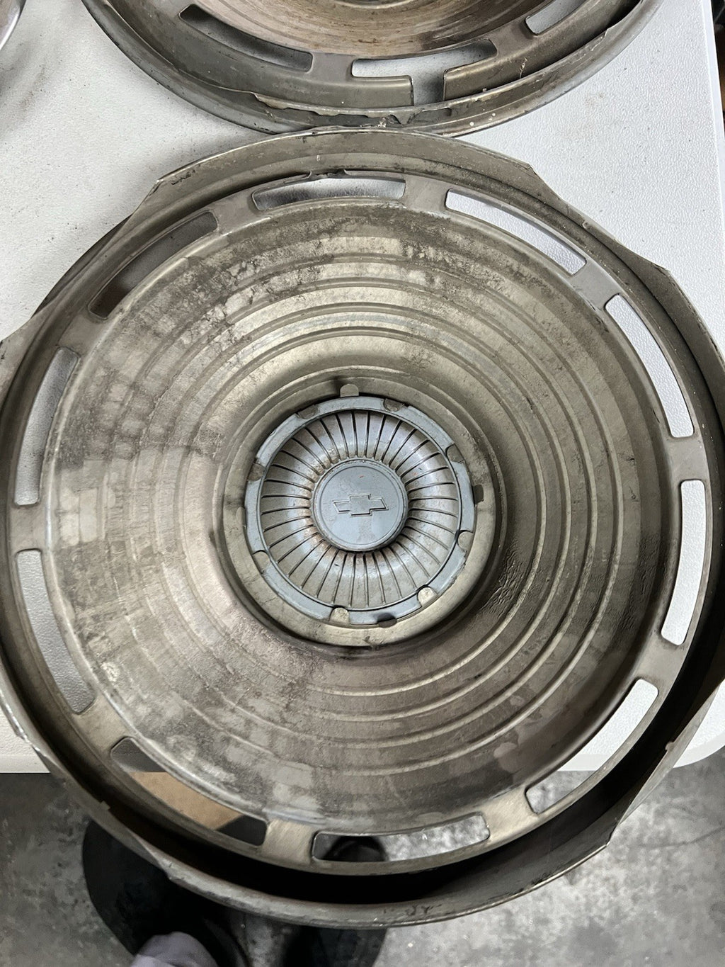 Set of 4 Vintage Chevrolet 14" Hubcaps – Mid 1960s Impala / Bel Air / Biscayne6