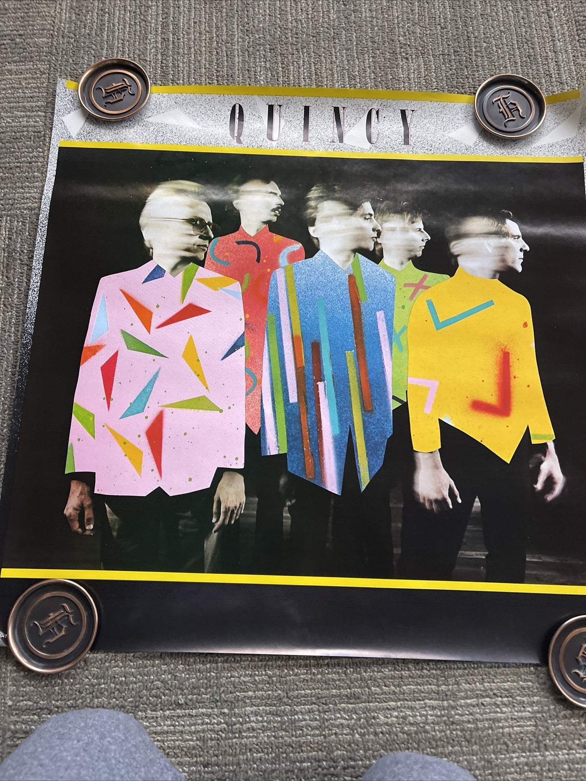 #198 1980 Quincy Self-titled New Jersey New Wave Record Store Promo Poster 23”5