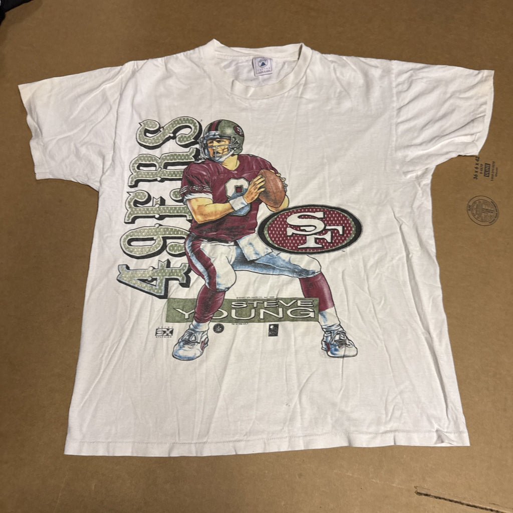 Vintage 1996 San Francisco 49ers Steve Young Pro Player NFL Football XL USA0