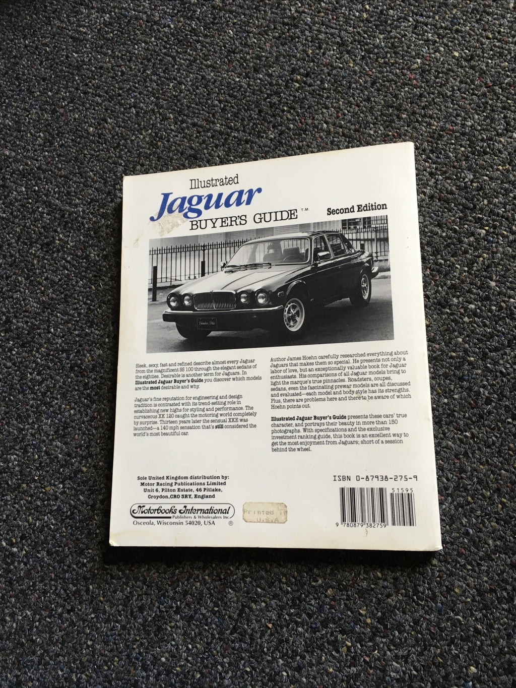 Illustrated Jaguar Buyer's Guide by James Hoehn (1987, Paperback, 2nd Edition)3