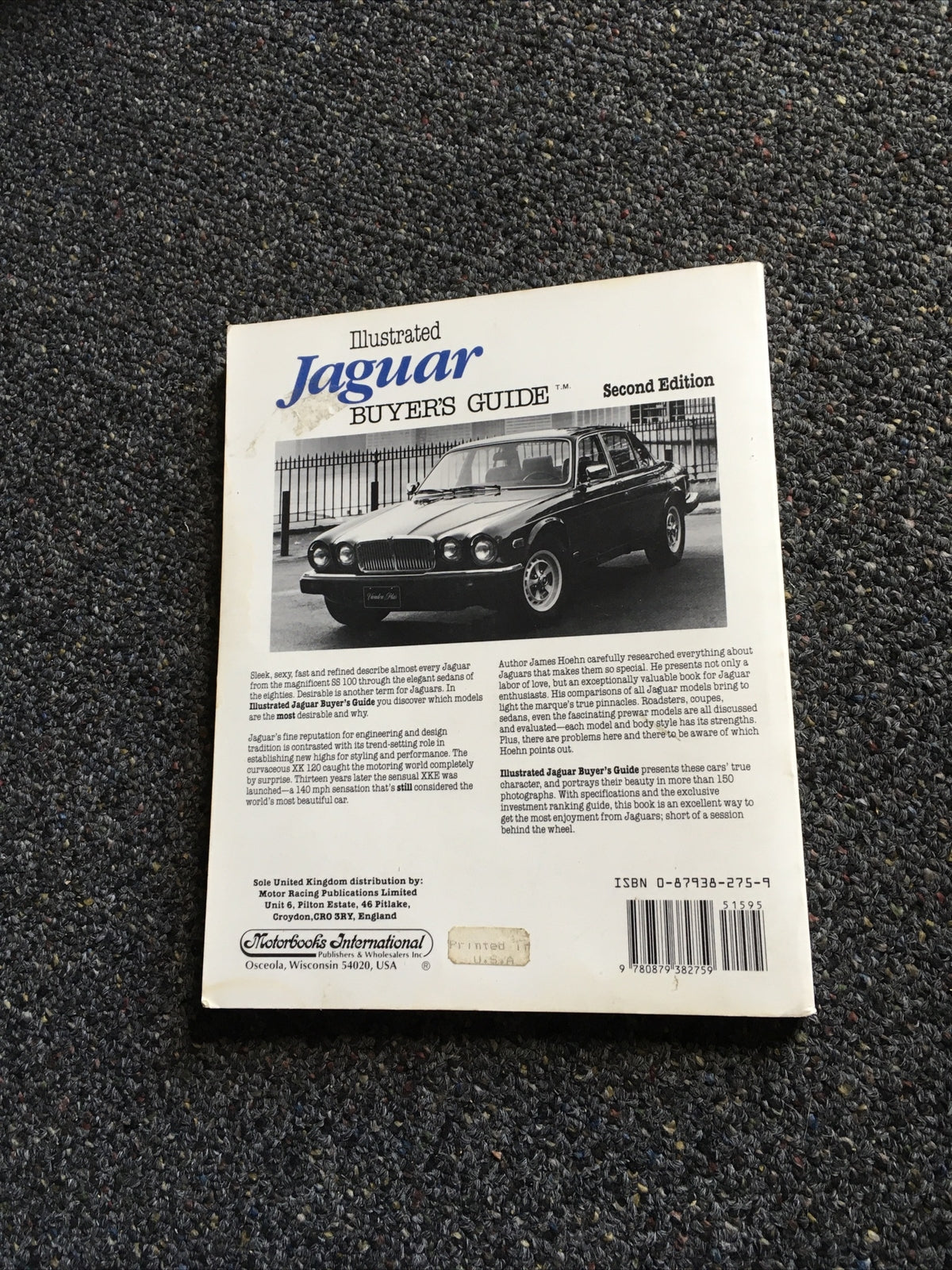  Illustrated Jaguar Buyer's Guide by James Hoehn (1987, Paperback, 2nd Edition)3