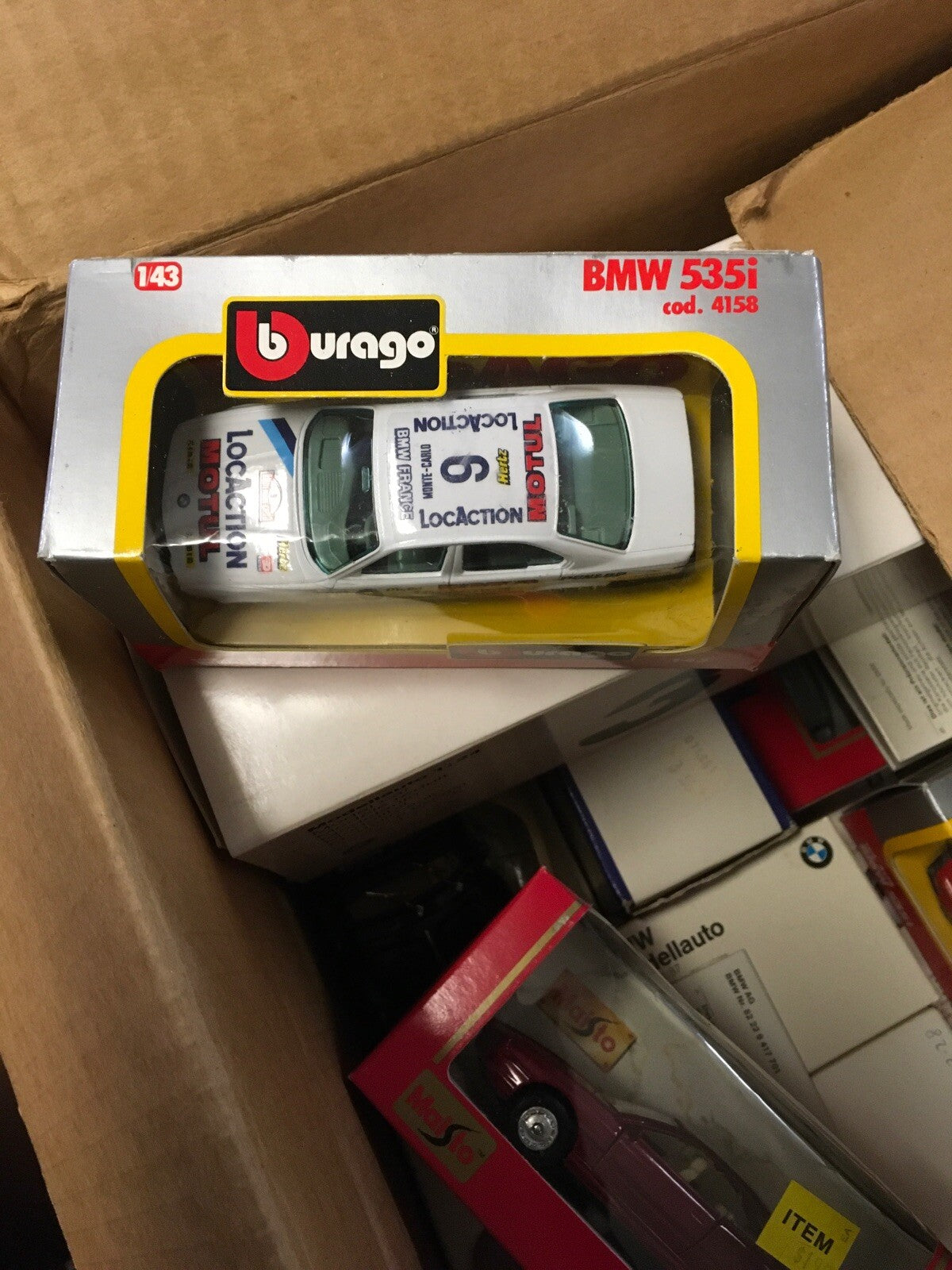 Burago 1/43 Peugeot 405 Raid Car New In Box White1