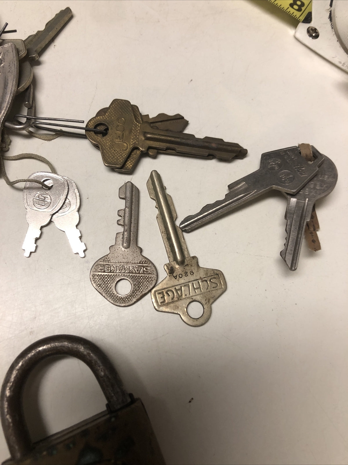 Collection of Vintage Padlocks and Misc Keys4
