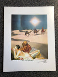 1993 Artist BARRY KITE Signed Art Print “The Two Wisemen” Pop Art 14”x11”0