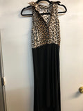 Cache Women Leopard Brown Black Work Dress Sz 20