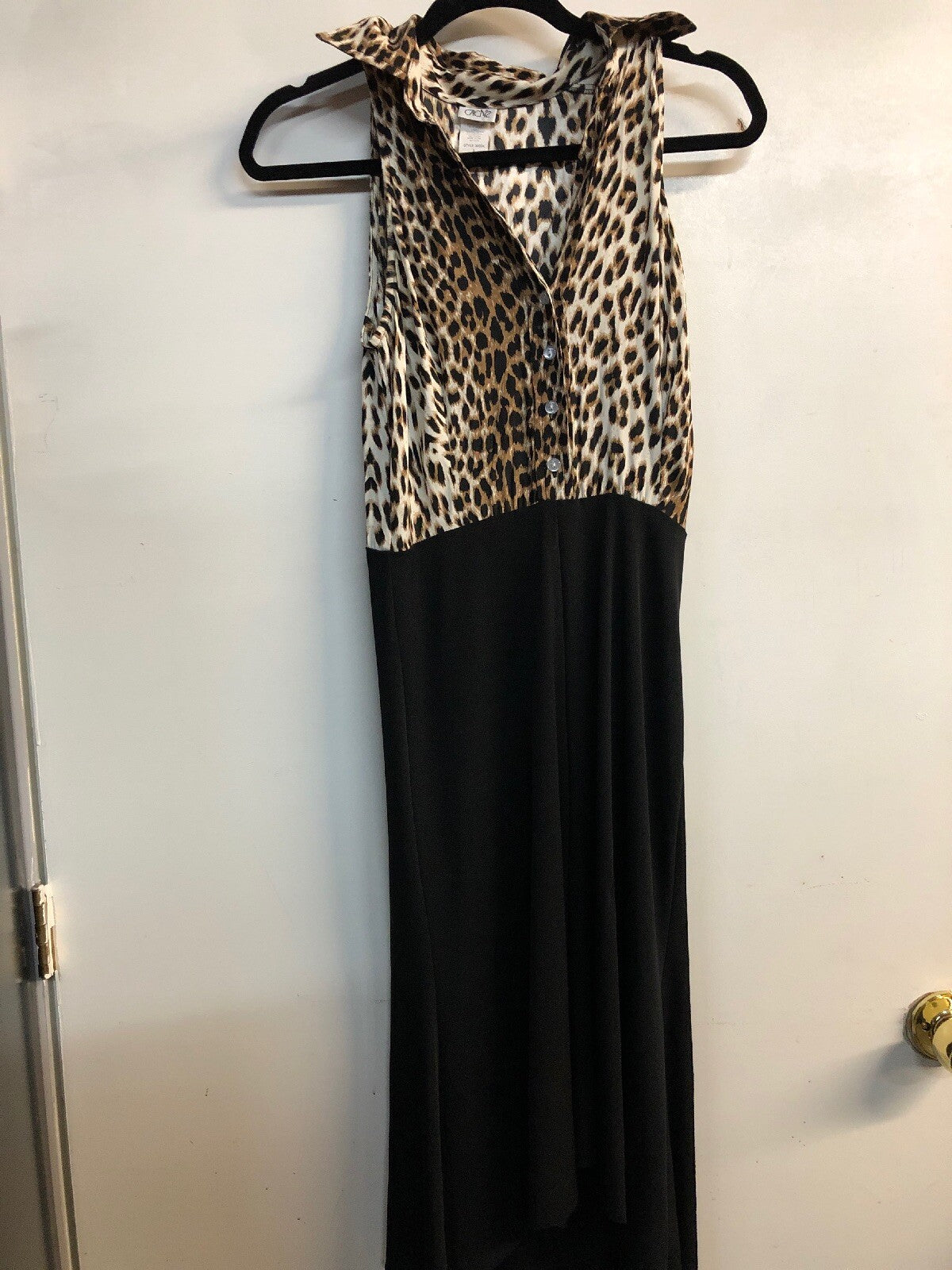 Cache Women Leopard Brown Black Work Dress Sz 20