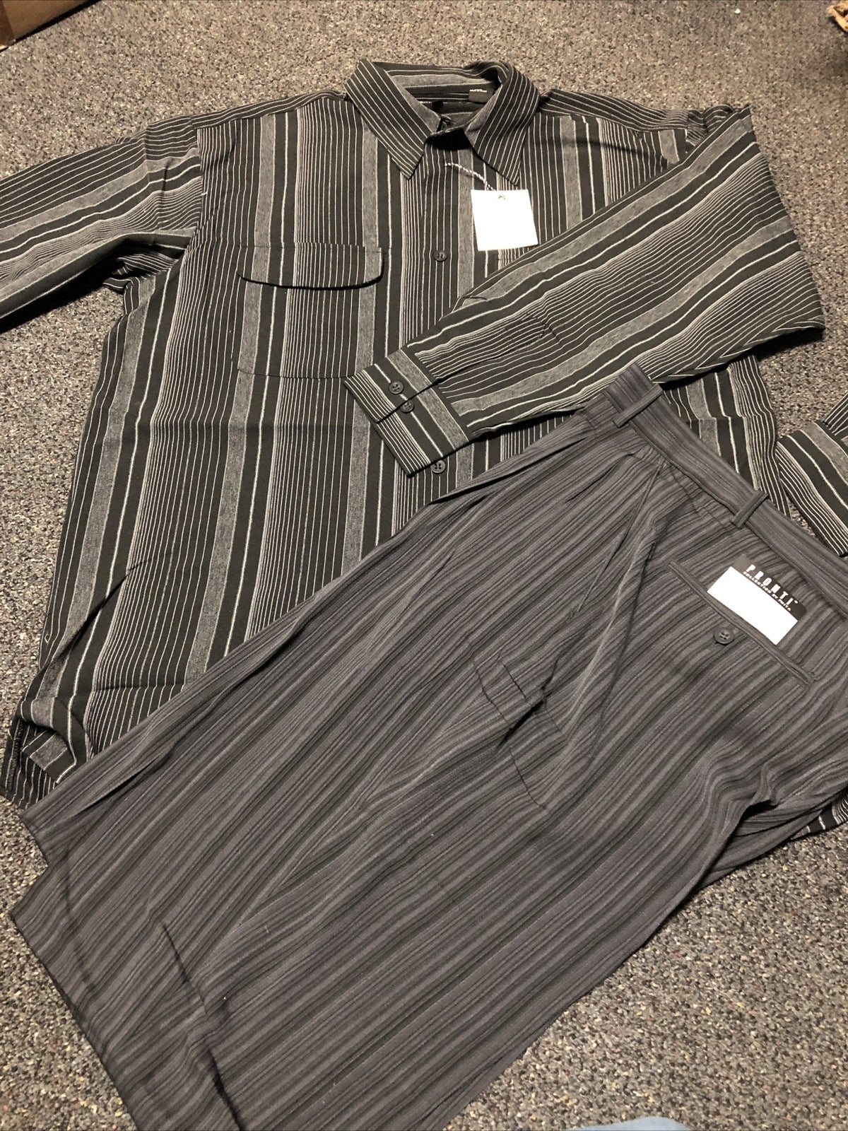 Vintage 90’s NOS Pronti Mens Casual Set Pelle Pelle Era Size L0
