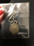 Vintage Brass Toned North American Hunting Club Charm Pendant0