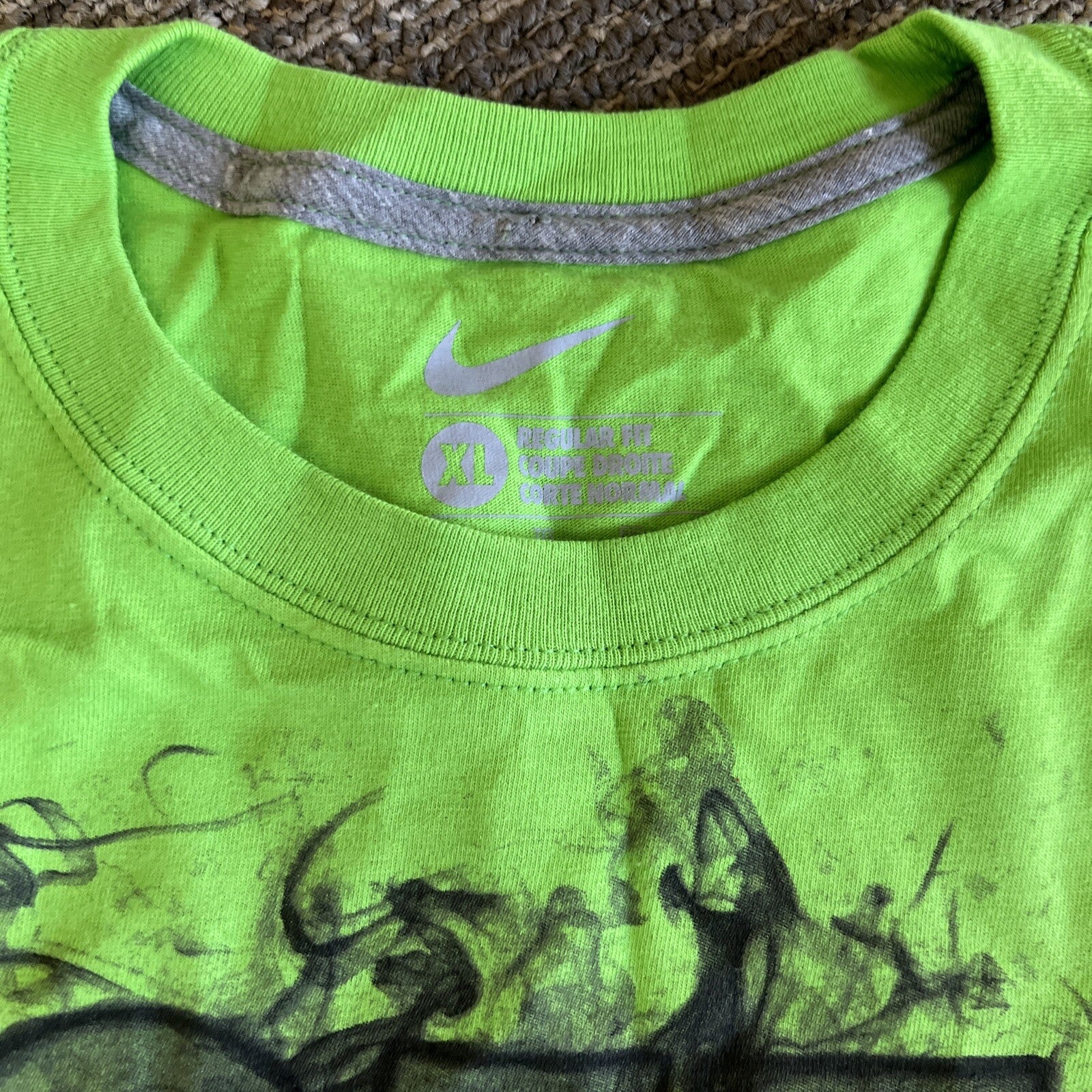 Nike Get Vapor Bright Green Men XL Sports T Shirt 2