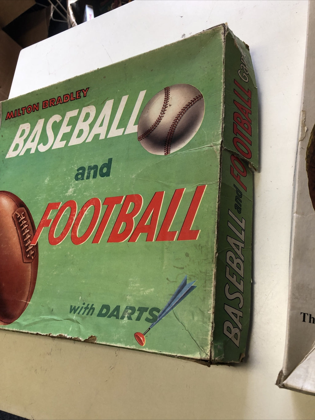RARE Milton Bradley 1956 Baseball and Football with darts1