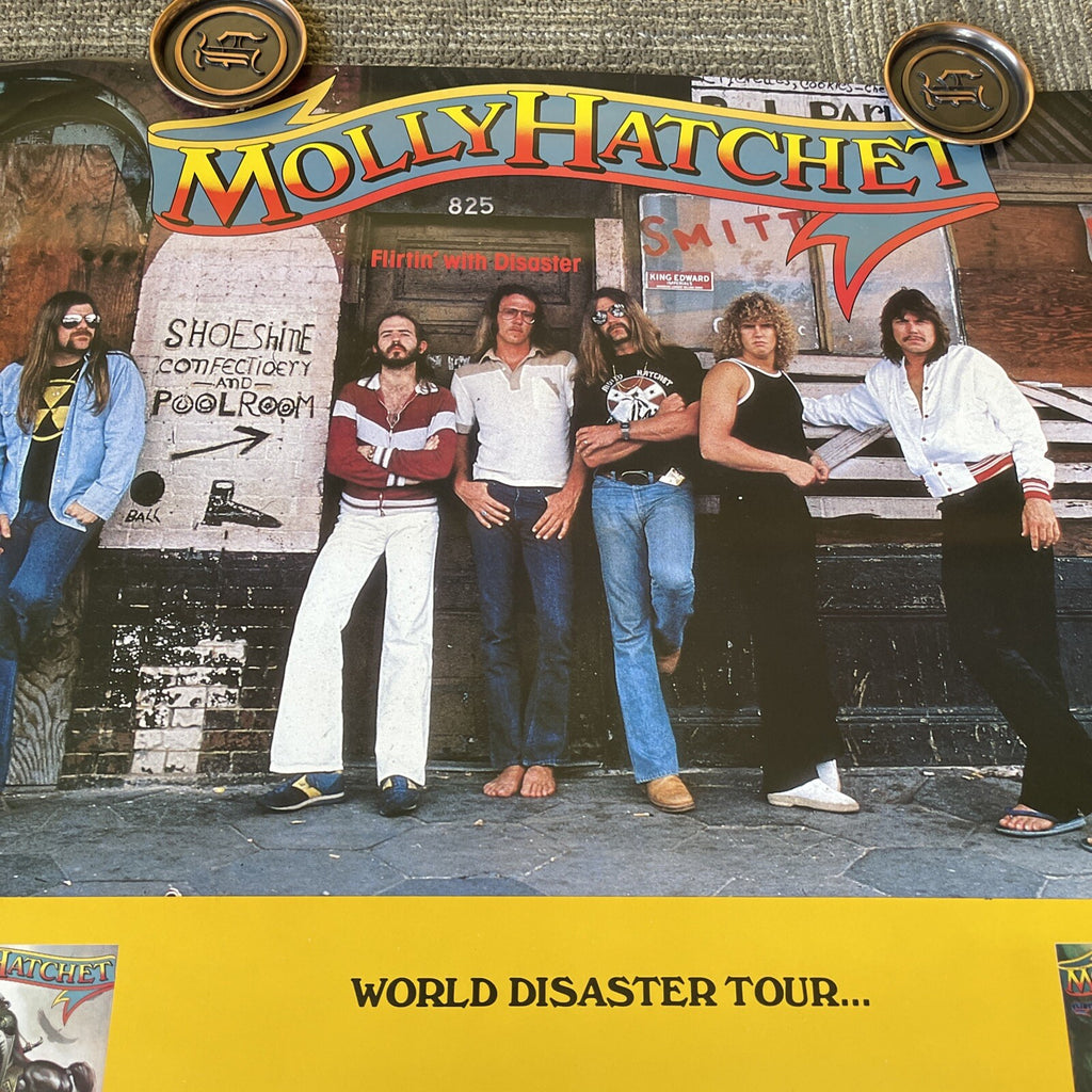 Original 1979 Molly Hatchet Store Promo Poster Frank Frazetta Art 22” X 24” #466