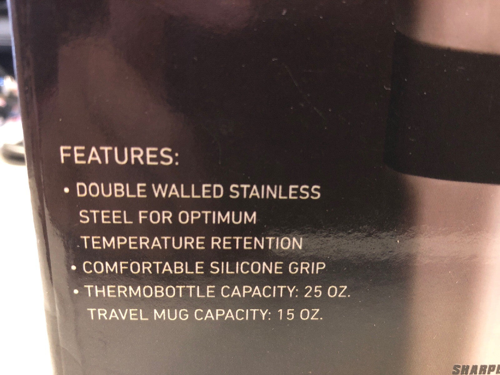 SharperImage Thermos Bottle and Travel Mug Set Stainless Steel Double Walled1