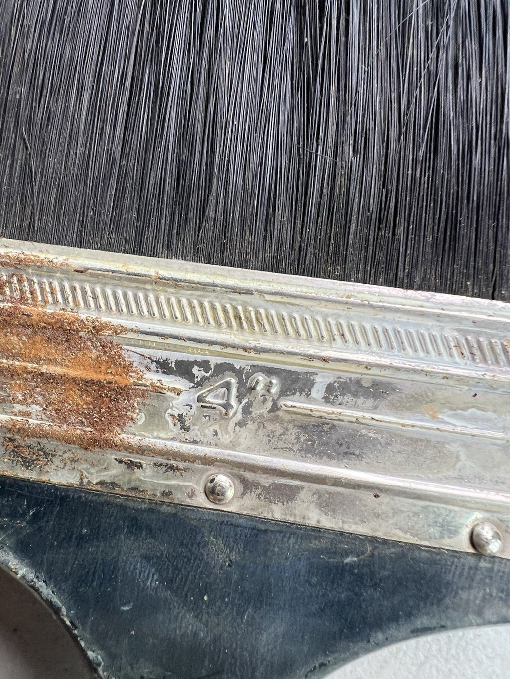 Vintage Industrial Soft Bristle Brushes Pair – Wood & Metal Scrub Head w/ Handle4