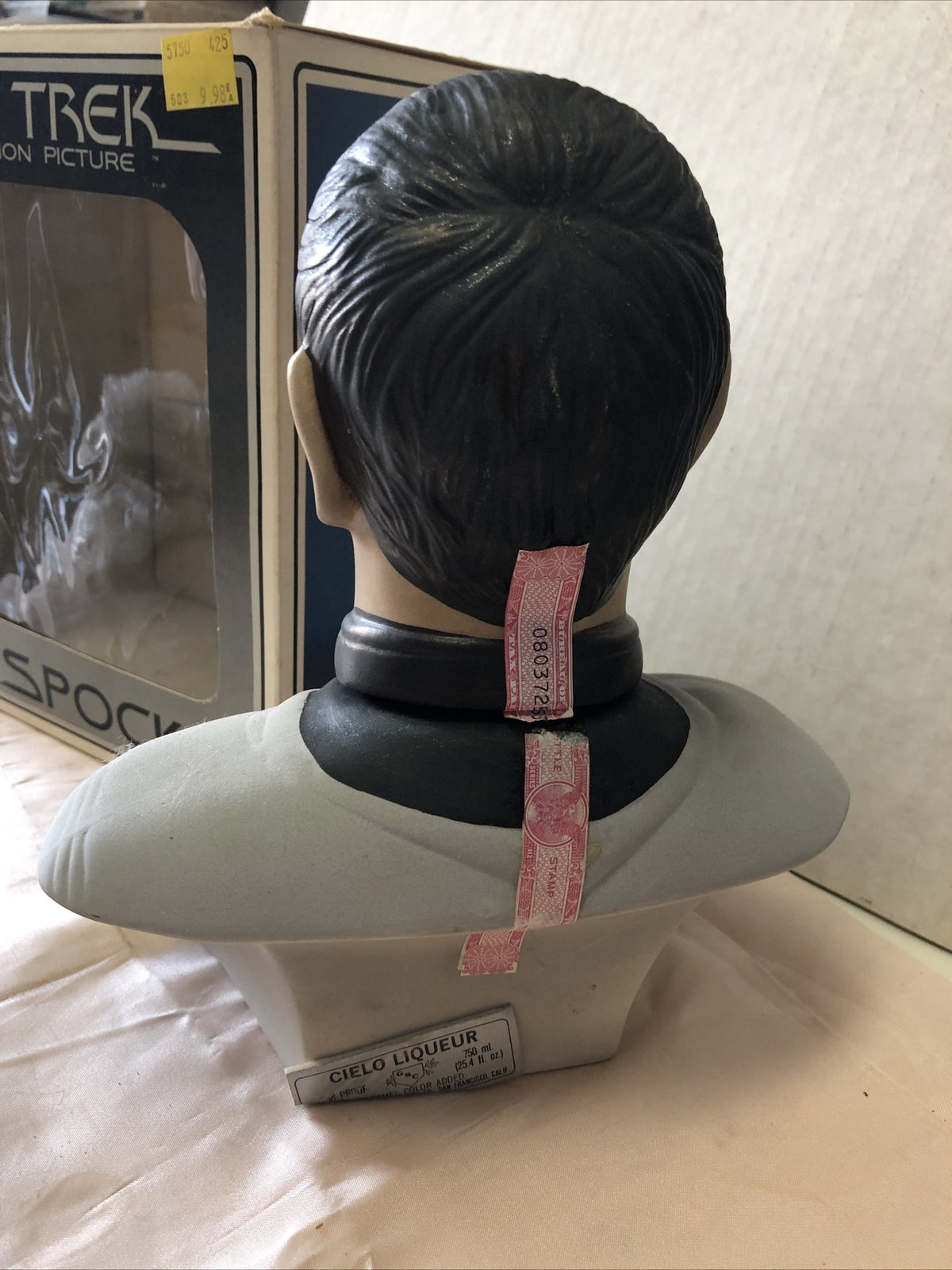 1979 Mr. Spock - Star Trek Grenadier Liquor Decanter (Empty)w/ Box  Ceramic Bust3