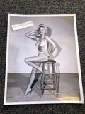 Original Unpublished Photo Of Actress Barbara Nichols Photograph Rare 10”x8”0