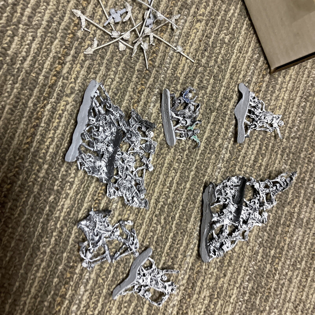 Vintage 1986 Ral Partha Vintage D&D Pewter Miniatures Lot - Undead Skeletons0