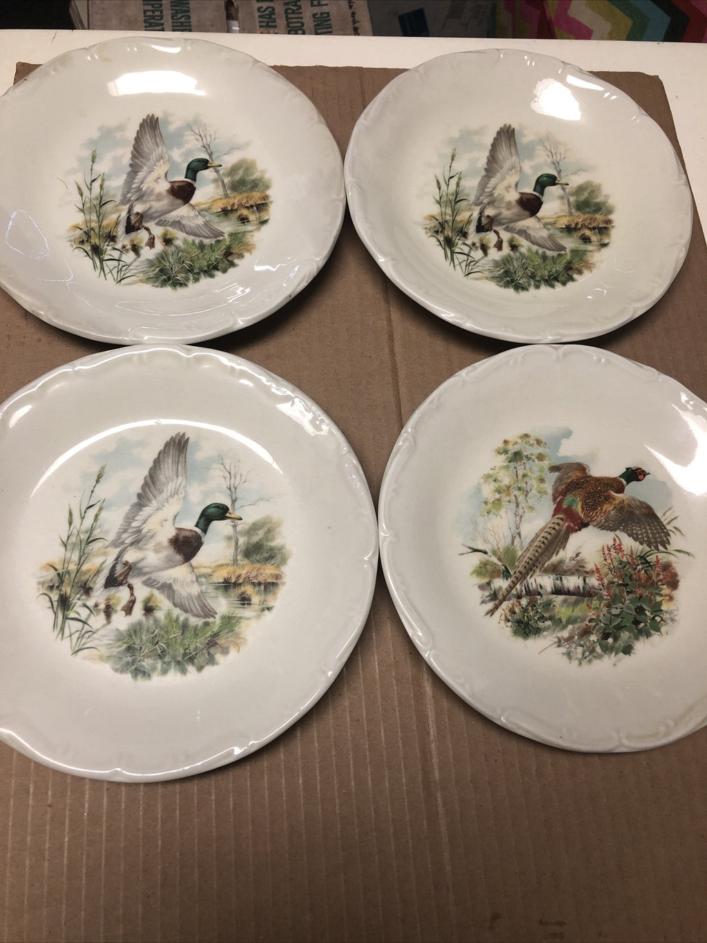Lot Of 4 PORCELAINE DE SOLOGNE Salad Plates 8”0
