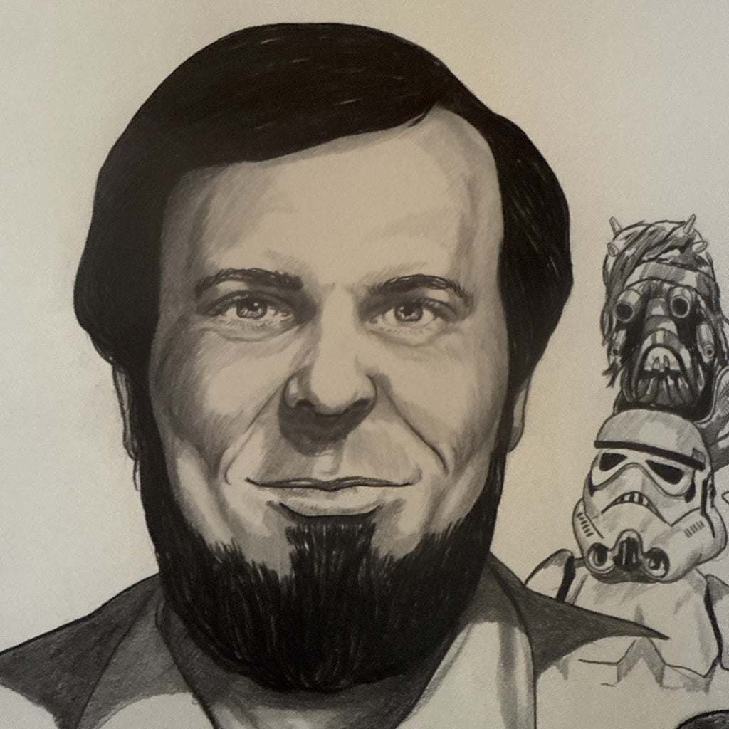 1980 Star Wars ORIGINAL ART SKETCH 1/1 Paul Madden For Gary Kurtz Producer8