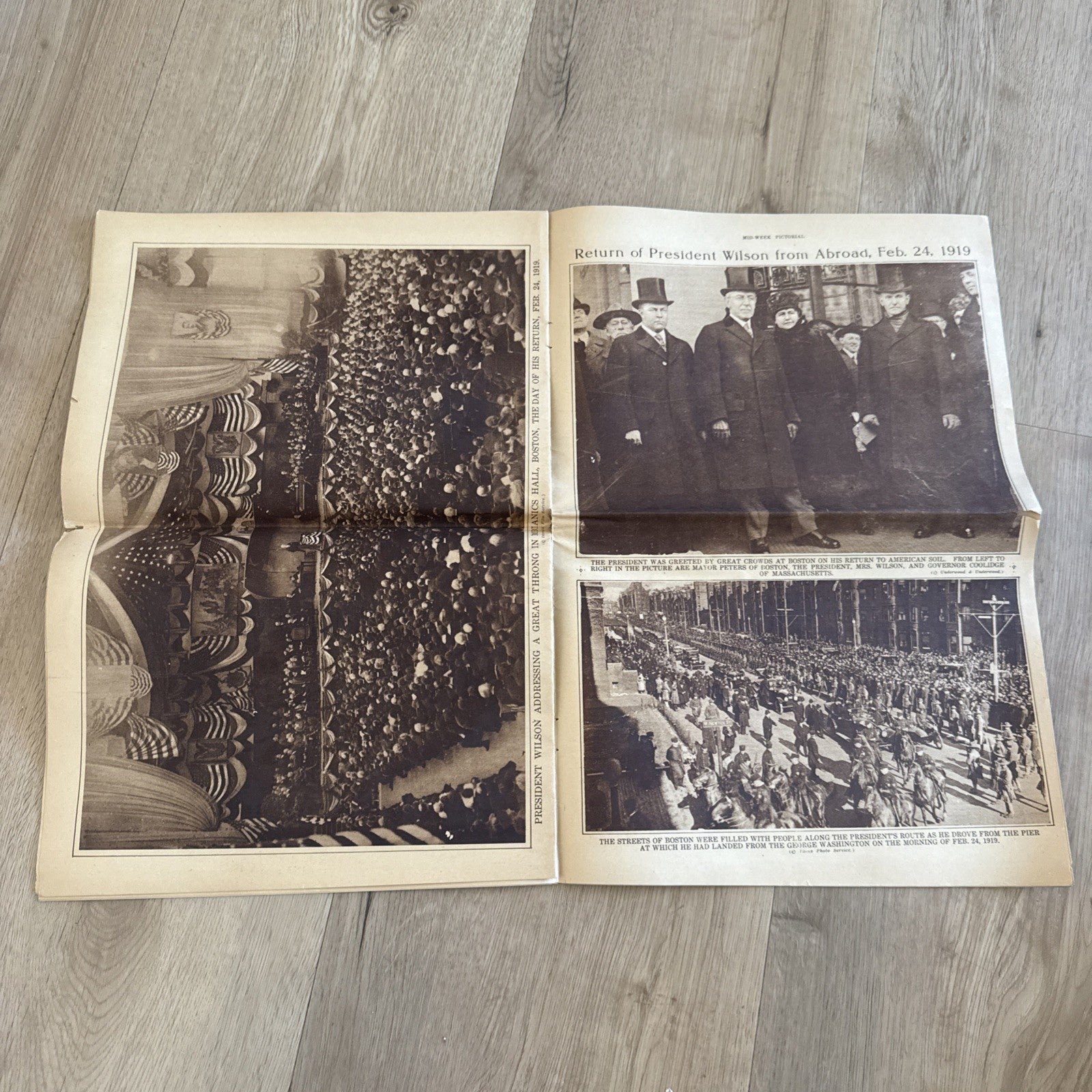 1919 antique NEW YORK TIMES rotogravure PARADE WWI SHIPS ADS FASHION1