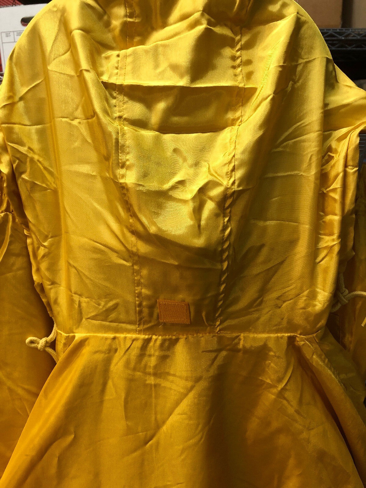 VTG 1990s NOS AST Sportswear 2 Piece Nylon Yellow Windbreaker Adjustable 2XL7