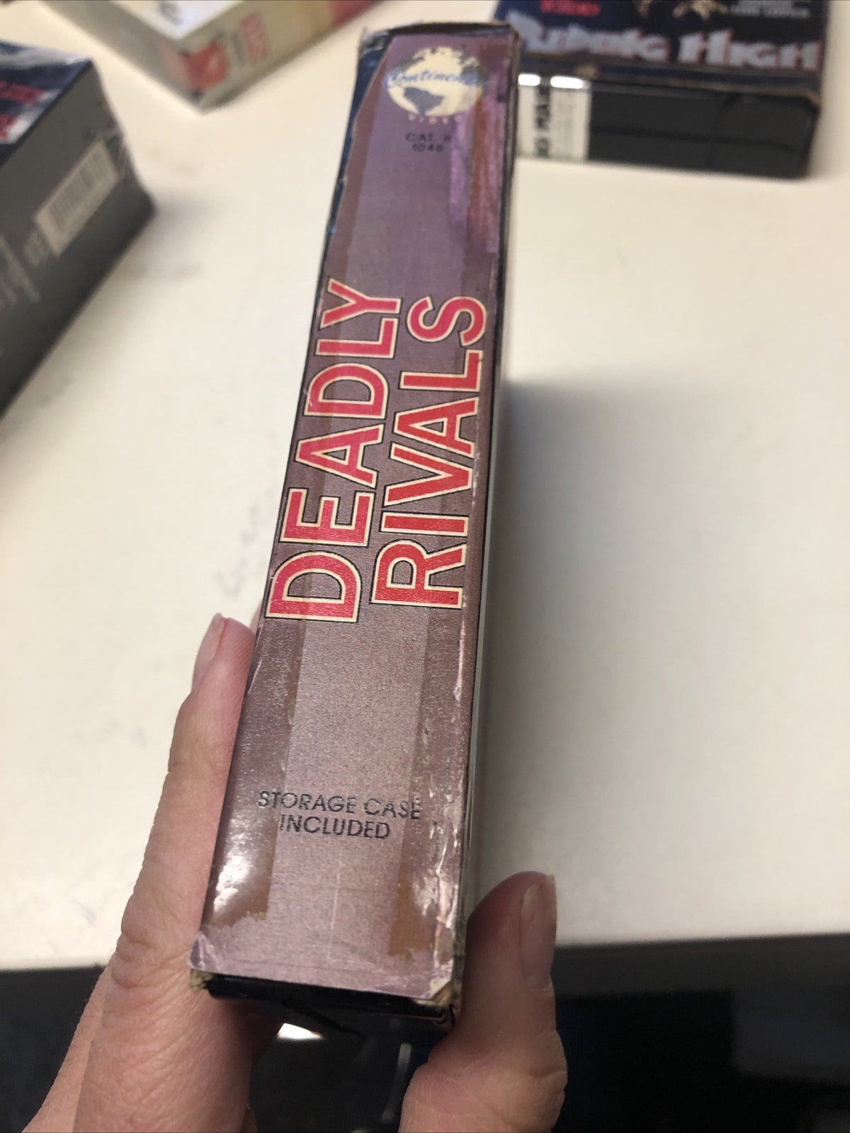DEADLY RIVALS BETA TAPE NOT VHS HORROR DRAMA BOX HAS BEEN CUT TO FIT TAPE1
