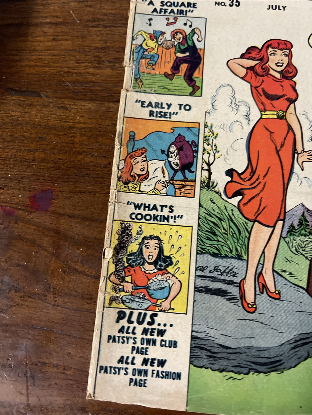 Patsy Walker #39 (1951) Golden Age Atlas Comic Book GGA Art Headlight Cover2