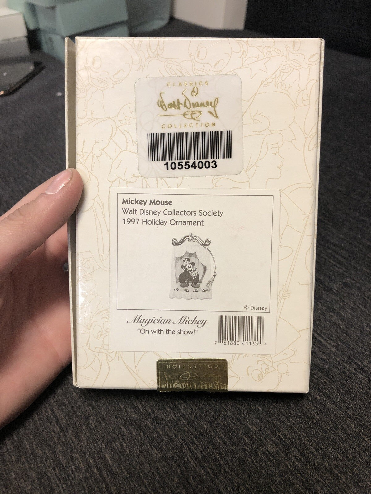 WALT DISNEY COLLECTOR SOCIETY 1997 MAGICIAN MICKEY MOUSE ORNAMENT3