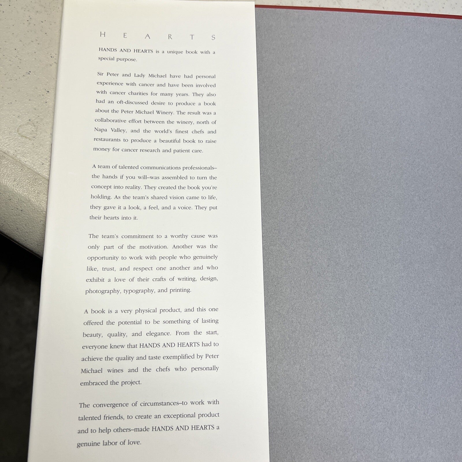 Hands and Hearts Cookbook presented by Peter Michael Winery-Coffee Table Book7