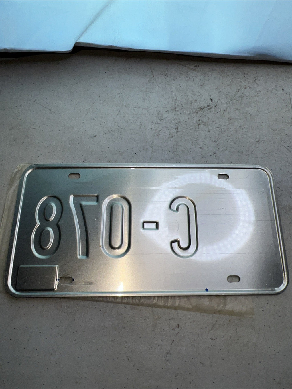 1981 WASHINGTON D.C. DISTRICT OF COLUMBIA INAUGURATION LICENSE PLATE C-0781
