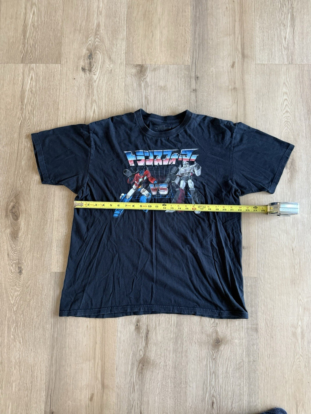 2009 Transformers Optimus vs Megatron Japanese letters shirt XL2