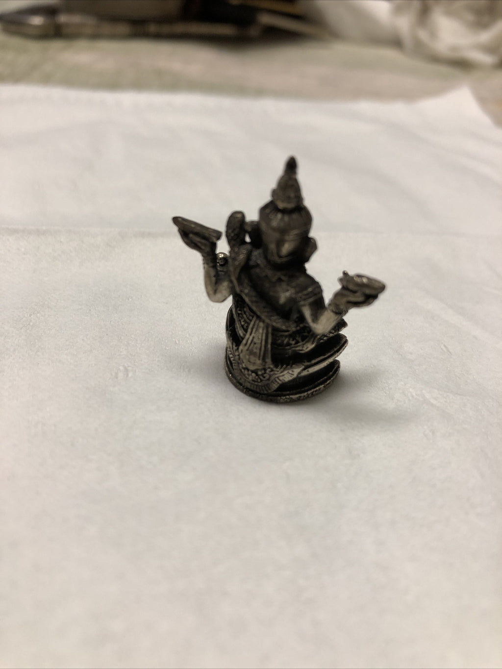 Mini Ganesha Buddha Statue Elephant God 1” Tall1