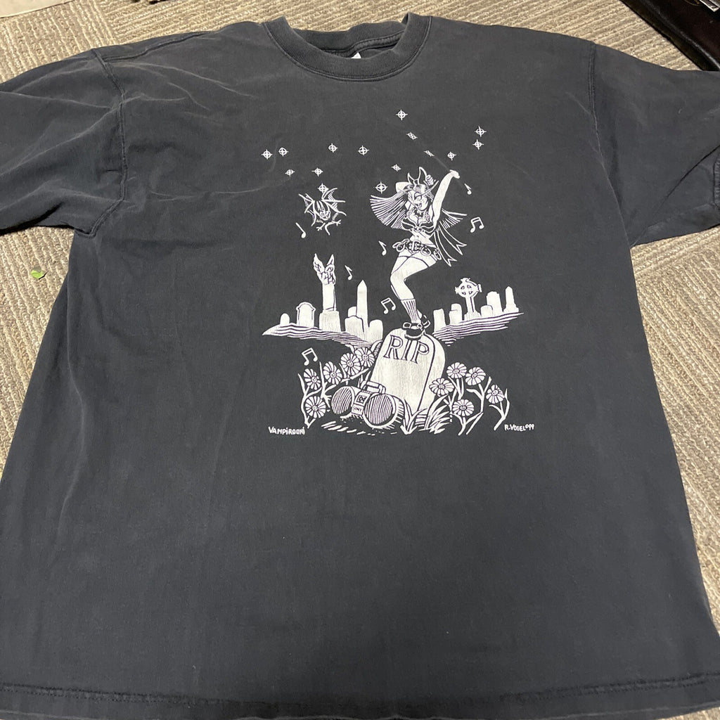 Vintage 1999  VAMPIROONI  T-shirt Black XL Vogel Hard To Find1