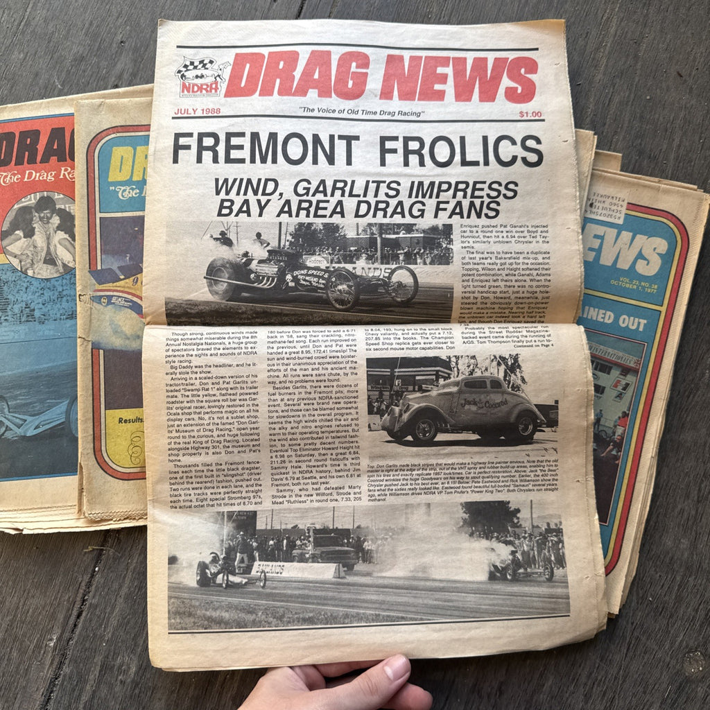 Vintage Drag News Magazine 1977 & 1988Volume 23 Drag Racing NHRA Don Garlits Lot5