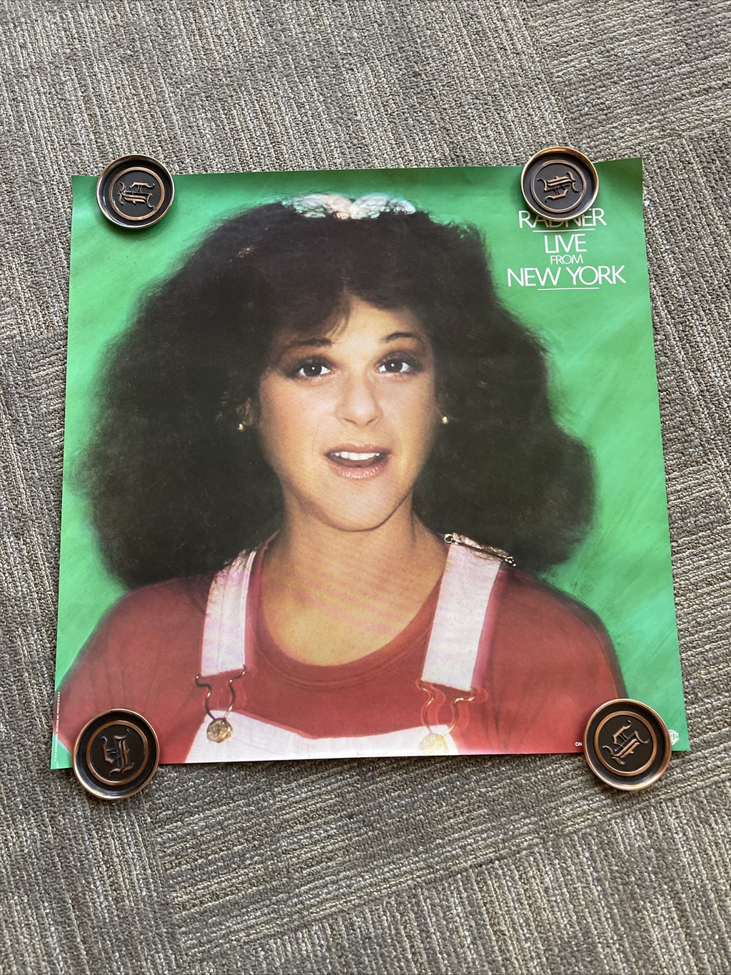 #2 1979 Gilda Radner Record Store Promo Poster SNL Live From NEw York 23”x23”0
