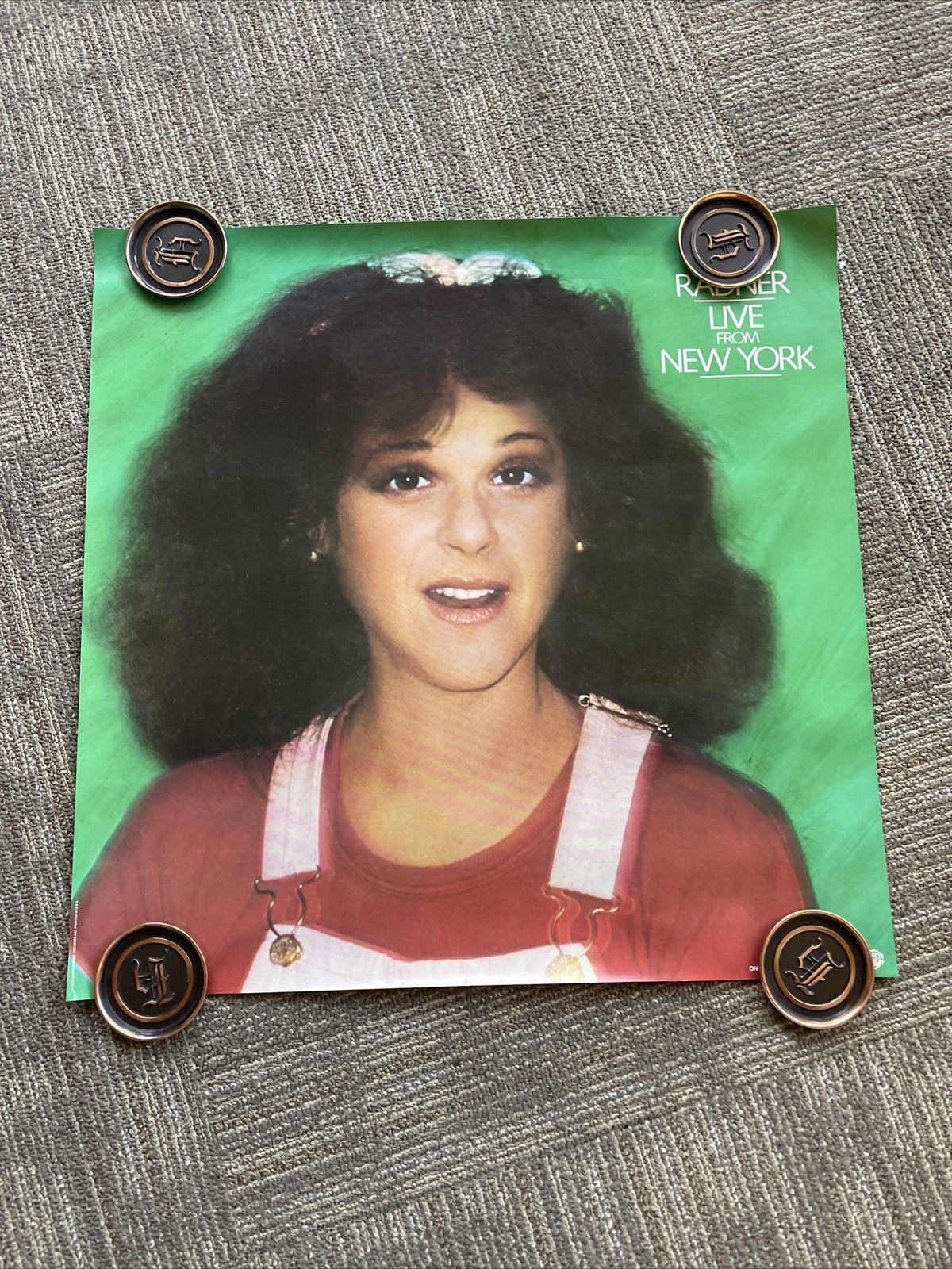 #2 1979 Gilda Radner Record Store Promo Poster SNL Live From NEw York 23”x23”0