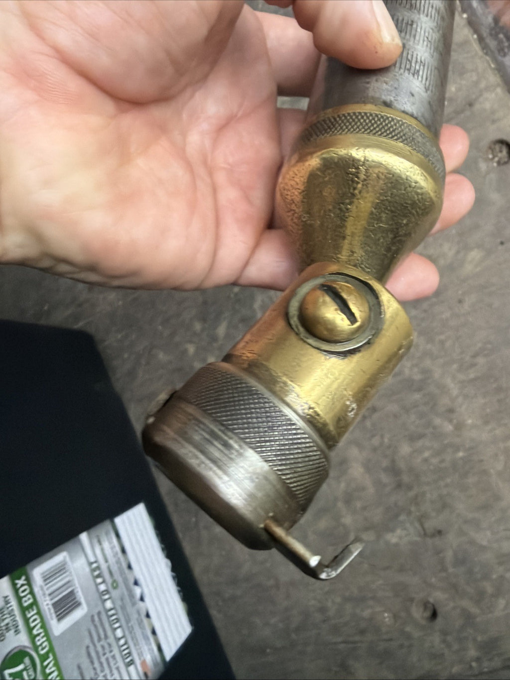 Critz lubricator grease gun brass era Packard duesenberg big car rare7