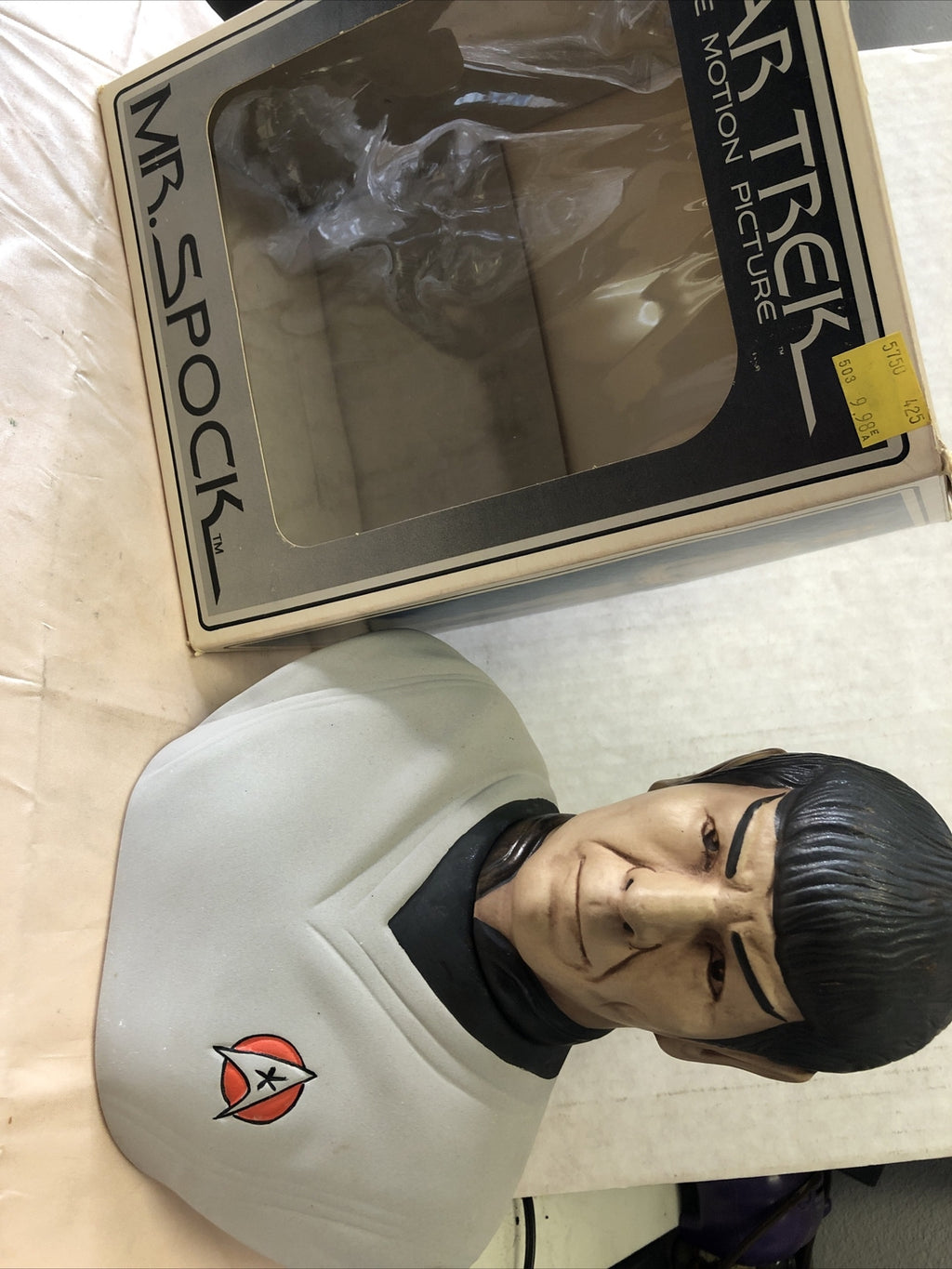 1979 Mr. Spock - Star Trek Grenadier Liquor Decanter (Empty)w/ Box  Ceramic Bust0