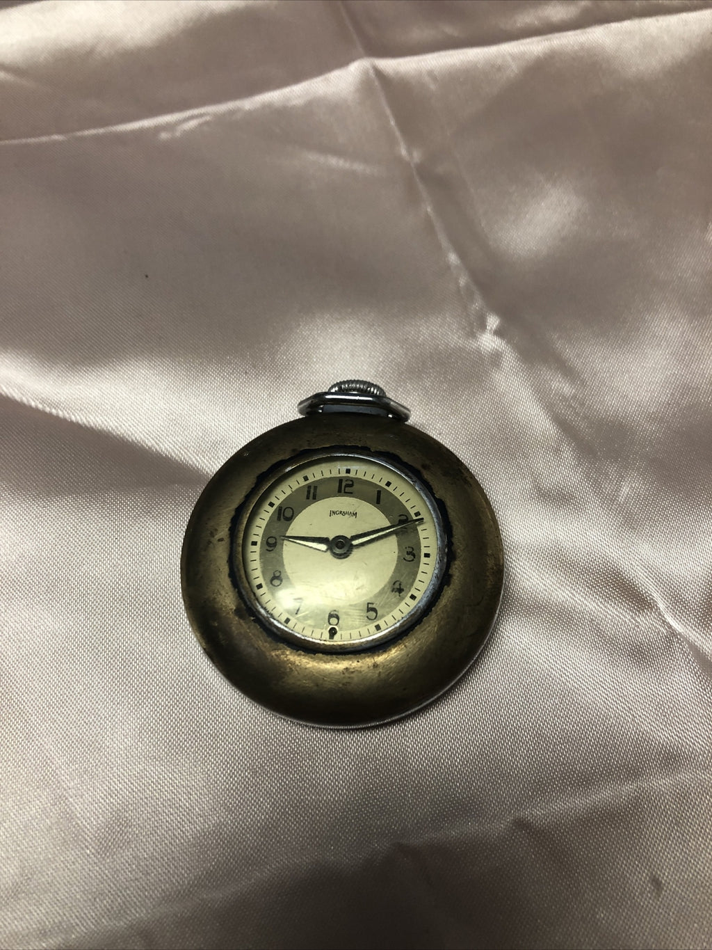 Antique Ingraham Pocket Watch Not Running0
