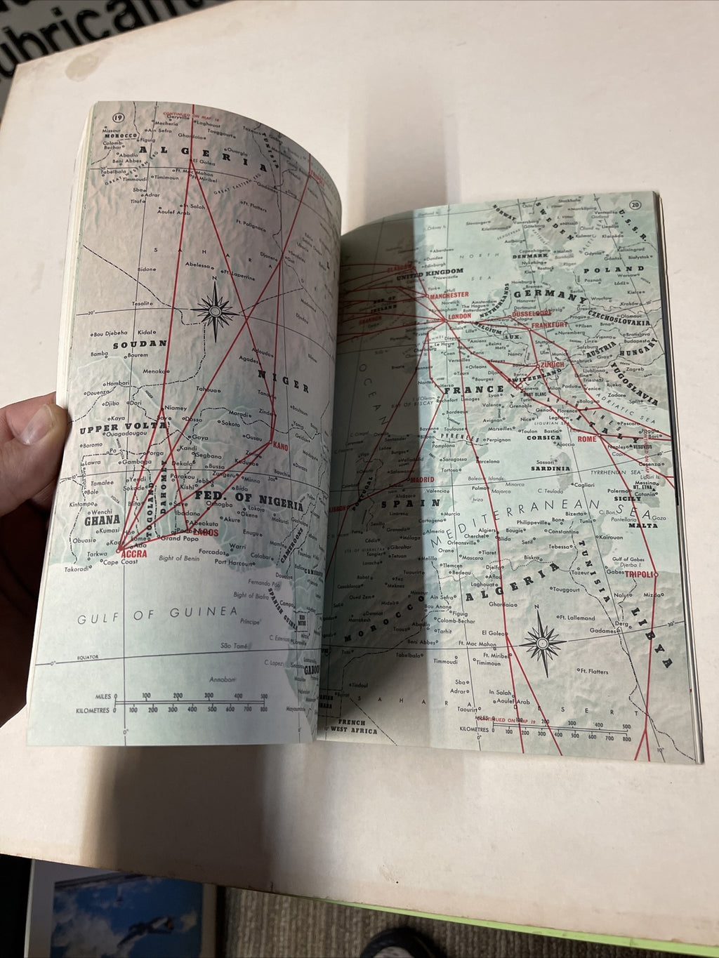 1962? BOAC Route Map Book British Air TIMETABLE SCHEDULE Brochure flight cover5