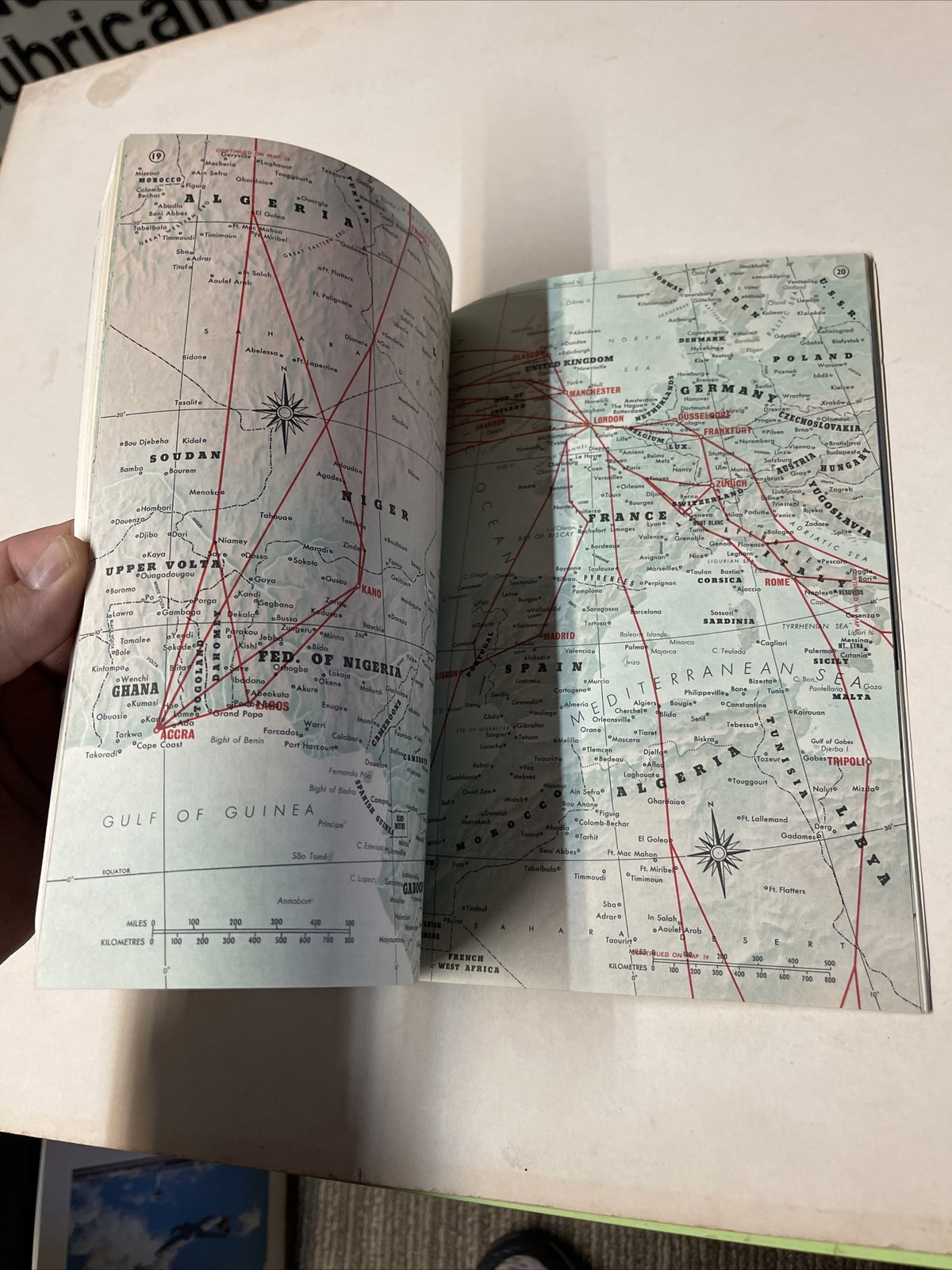 1962? BOAC Route Map Book British Air TIMETABLE SCHEDULE Brochure flight cover5