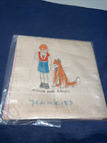 Vtg Little Orphan Annie & Sandy comic book Character 1930s hanky handkerchief0