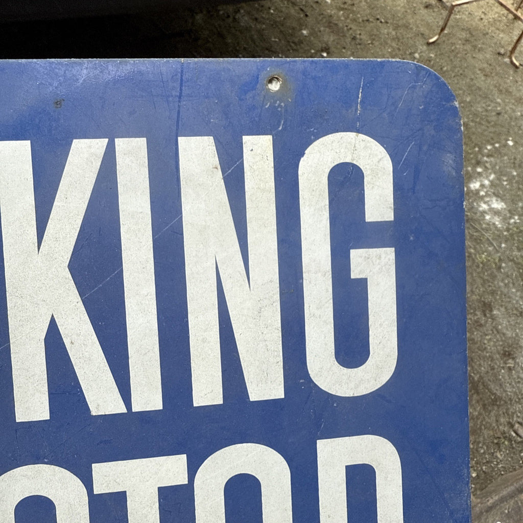 STOP YOUR MOTOR NO SMOKING Metal Not Porcelain Sign Gas Pump Topper3