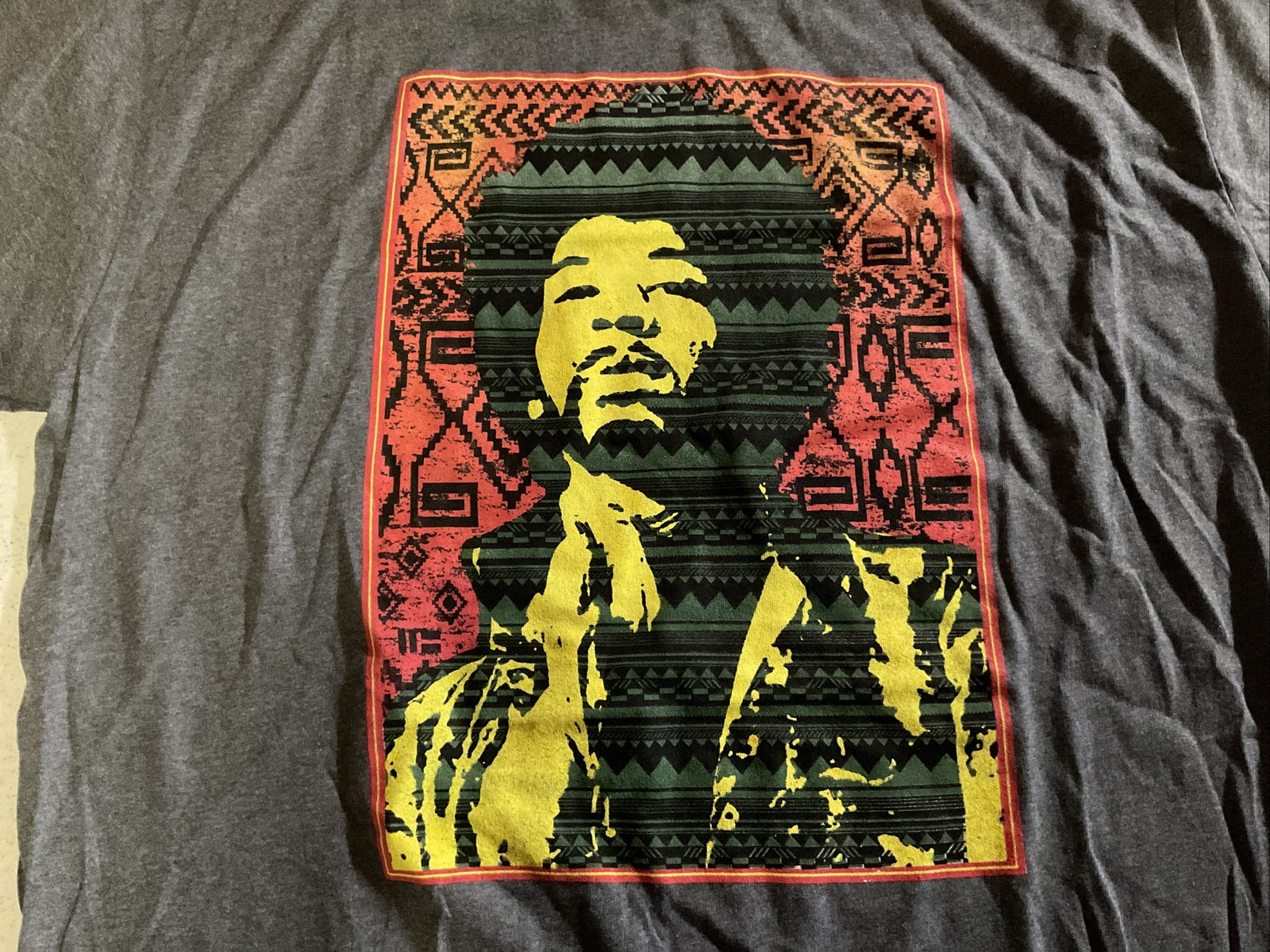 Fifth Sun Jimi Hendrix - Gray Shirt.  Xl1
