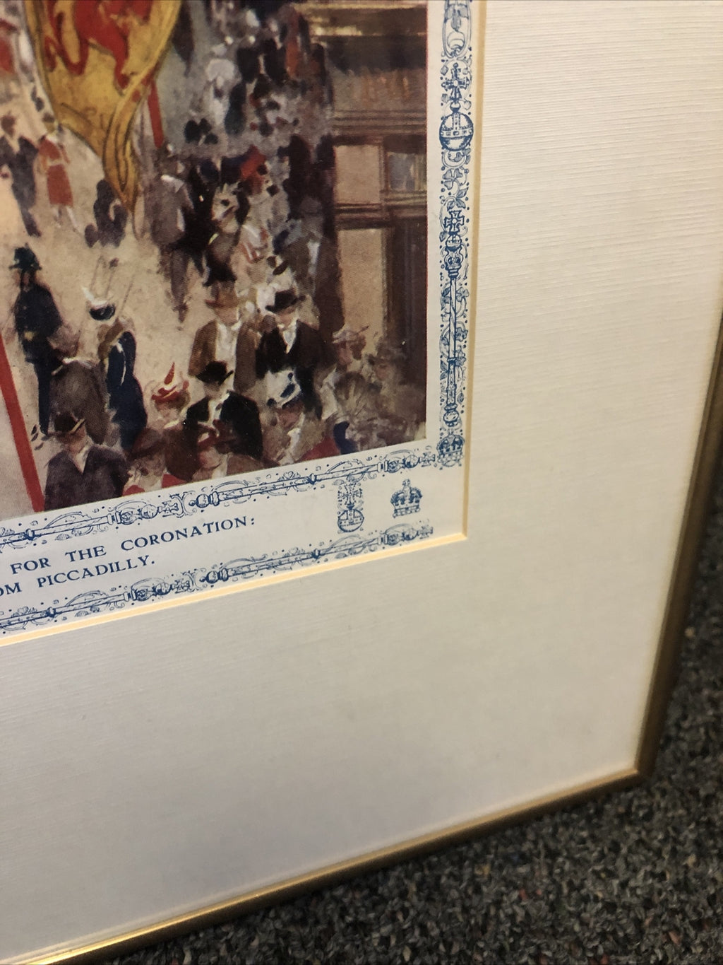 The Heart Of The Empire Piccadilly Circus Decorated For Coronation Framed Print5