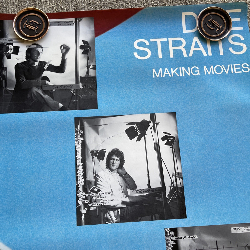 #169 1980 Dire Straits Original Record Promo Poster 23” X 35” Making Moves5
